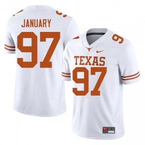 Alex January #97 Texas Longhorns White Men Stitched Jersey | Gameday College Football Edition k8210121