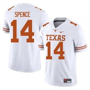 Brad Spence #14 UT Longhorns White Men Stitched Jersey | Durable SEC Football Edition 6681m190