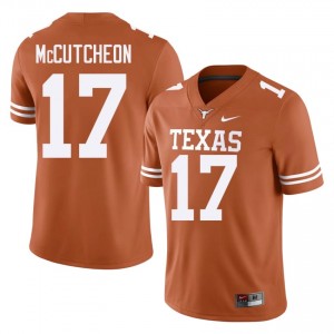 Daylan McCutcheon #17 Texas Athletics Orange Men Embroidery Jersey | 2026 SEC Football Edition 15H41l96