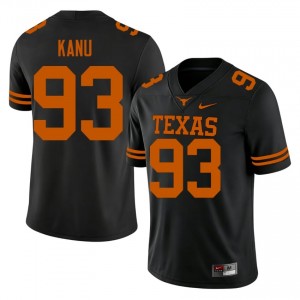 Hero Kanu #93 Texas Longhorns Black Men Stitch Jersey | Elite High School Football Merch m68XVE52