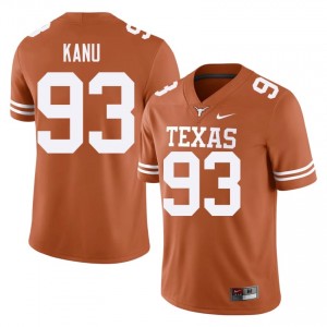 Hero Kanu #93 Texas Longhorns Orange Men Embroidery Jersey | Pro-Grade College Football Wear 6WX2w622
