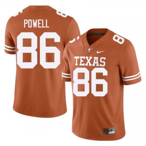 Hudson Powell #86 Texas Longhorns Orange Men Embroidery Jersey | Essential NCAA Football Merch G3C4Y191