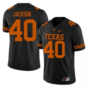 Lance Jackson #40 Longhorns Black Men Stitch Jersey | Pro-Grade College Football Merch v5xe7814