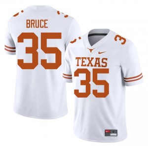 McCoy Bruce #35 Horns White Men Stitched Jersey | 2026 Season NCAA Football Apparel 0V2X5523
