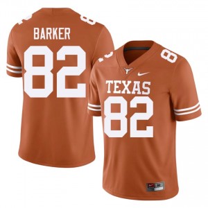 Ridge Barker #82 Texas Horns Orange Men Embroidery Jersey | Durable SEC Football Edition 1676M421