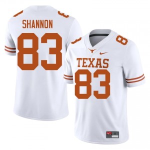 Spencer Shannon #83 UT Longhorns White Men Stitched Jersey | 2026 SEC Football Gear f78jBG10