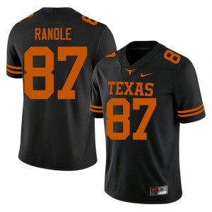 Will Randle #87 UT Longhorns Black Men Sewn Jersey | Authenticity High School Football Gear oHQ2ob13