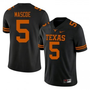 Bo Mascoe #5 UT Longhorns Black Men Sewn Jersey | Authenticity High School Football Merch S342FQ90