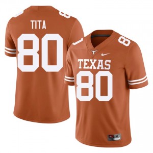 Brinley Tita #80 Texas Longhorns Orange Men Embroidery Jersey | Officially Licensed SEC Football Uniform V14je221