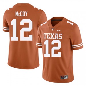 Colt McCoy #12 Longhorns Orange Men Embroidery Jersey | Fresh University Football Merch nG7O6635