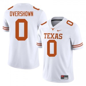 DeMarvion Overshown #0 UT Longhorns White Men Stitched Jersey | Timeless SEC Football Apparel ji102Y37
