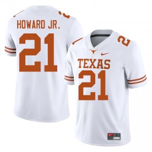 Hayward Howard Jr. #21 UT Longhorns White Men Stitched Jersey | Fresh University Football Gear 2At55873