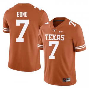 Isaiah Bond #7 Texas Athletics Orange Men Embroidery Jersey | Premium NCAA Football Merchandise 63PQ5U53