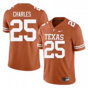 Jamaal Charles #25 Texas Horns Orange Men Embroidery Jersey | Authenticity High School Football Apparel 6185DW97