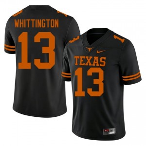 Jordan Whittington #13 Texas Longhorns Black Men Stitch Jersey | Officially Licensed SEC Football Apparel 2e833655