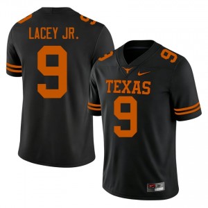 Karle Lacey Jr. #9 UT Longhorns Black Men Sewn Jersey | Moisture Wicking University Football Edition 2R0OYm17