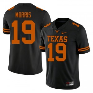 MJ Morris #19 UT Longhorns Black Men Sewn Jersey | Exclusive College Football Uniform AX43t336