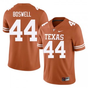 Markus Boswell #44 UT Longhorns Orange Men Embroidery Jersey | Licensed University Football Merch 5614ua91