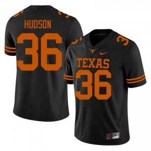 Nick Hudson #36 Texas Athletics Black Men Stitch Jersey | Durable SEC Football Apparel Uie07f33