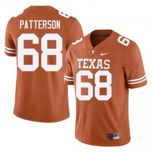 Paris Patterson #68 UT Longhorns Orange Men Embroidery Jersey | Alumni High School Football Gear 85E31150