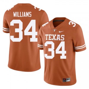 Ricky Williams #34 Horns Orange Men Embroidery Jersey | Essential NCAA Football Edition jrAI1b19