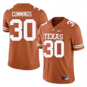 Rocky Cummings #30 Texas Longhorns Orange Men Embroidery Jersey | Standout University Football Gear 3135YN46