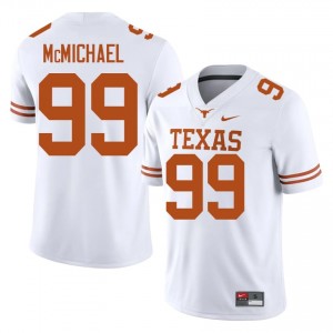Steve McMichael #99 Texas Athletics White Men Stitched Jersey | Durable SEC Football Gear 2I6H2528