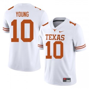 Vince Young #10 UT Longhorns White Men Stitched Jersey | 2026 Season NCAA Football Gear M8mj6C68