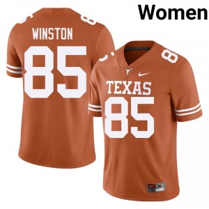 Emaree Winston #85 Texas Athletics Orange Women Embroidery Jersey | Exclusive College Football Edition w37X1W30