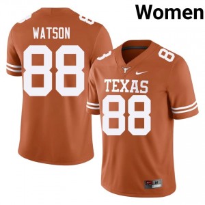 Maraad Watson #88 Texas Horns Orange Women Embroidery Jersey | Classic High School Football Merch bE61UI83