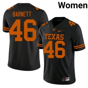 Spencer Barnett #46 UT Longhorns Black Women Sewn Jersey | Elite Thread SEC Football Gear HB1g0V24