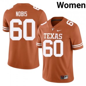 Tommy Nobis #60 Horns Orange Women Embroidery Jersey | Durable SEC Football Merch 3K667560