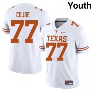 Andre Cojoe #77 Horns White Youth Stitched Jersey | Officially Licensed SEC Football Apparel c15fkG77