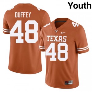 Jackson Duffey #48 Texas Longhorns Orange Youth Embroidery Jersey | Standout University Football Apparel ECK8IU98