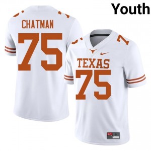 Jaydon Chatman #75 UT Longhorns White Youth Stitched Jersey | 2026 Season NCAA Football Wear 83lvMx85
