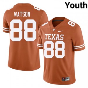 Maraad Watson #88 Texas Longhorns Orange Youth Embroidery Jersey | Iconic College Football Uniform 6301f331