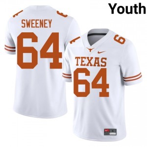 Robert Sweeney #64 UT Longhorns White Youth Stitched Jersey | Iconic College Football Gear xvT1nH99