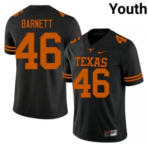 Spencer Barnett #46 Texas Longhorns Black Youth Stitch Jersey | Classic High School Football Merch 5R3iip79