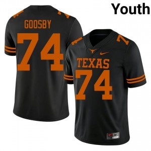 Trevor Goosby #74 UT Longhorns Black Youth Sewn Jersey | Fresh University Football Gear 05Ub5635