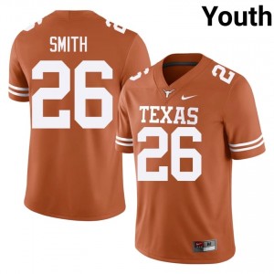 Ty'Anthony Smith #26 Texas Longhorns Orange Youth Embroidery Jersey | Elite Thread SEC Football Wear 5U230T97