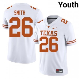 Ty'Anthony Smith #26 UT Longhorns White Youth Stitched Jersey | Exclusive College Football Merchandise 1bKW0u12
