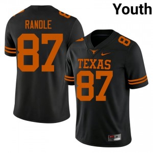 Will Randle #87 Horns Black Youth Sewn Jersey | Limited University Football Uniform g6V7e543