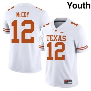 Colt McCoy #12 UT Longhorns White Youth Stitched Jersey | Replica College Football Merch 53G8Ym79
