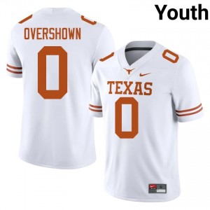 DeMarvion Overshown #0 Horns White Youth Stitched Jersey | Exclusive College Football Edition G47Fe464