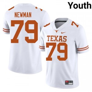 Jonte Newman #79 UT Longhorns White Youth Stitched Jersey | Pro Cut NCAA Football Gear Md781760