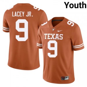 Karle Lacey Jr. #9 UT Longhorns Orange Youth Embroidery Jersey | Alumni High School Football Wear Pg7Y7Y29