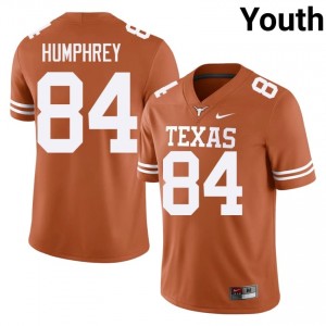 Lil'Jordan Humphrey #84 Horns Orange Youth Embroidery Jersey | Genuine NCAA Football Merch C60c8N15